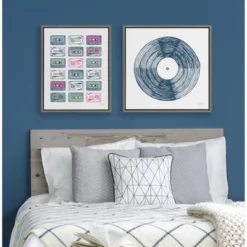 18" X 24" Sylvie Cassettes Framed Canvas Wall Art By Statement Goods Gray - Kate And Laurel 9 18" X 24" Sylvie Cassettes Framed Canvas Wall Art By Statement Goods Gray - Kate And Laurel -Home Decor Shop GUEST 1abfd5a2 3aef 4c53 b8f3 83f10820ac10