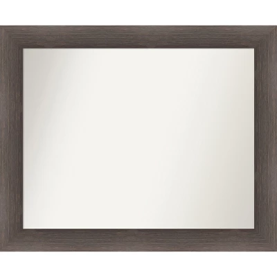 Hardwood Non-Beveled Wood Bathroom Wall Mirror 13 Hardwood Non-Beveled Wood Bathroom Wall Mirror - Image 11