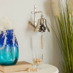 Brass Bell Wall Decor With Anchor Backing - Olivia & May 15 Brass Bell Wall Decor With Anchor Backing - Olivia & May -Home Decor Shop GUEST 1b290678 a49a 4b25 be84 e5aa5b705902