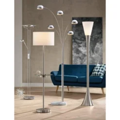 360 Lighting Perseus Modern Torchiere Floor Lamp With Reading Light 71 3/4" Tall Chrome Silver Metal LED Adjustable For Living Room Bedroom House Home 17 360 Lighting Perseus Modern Torchiere Floor Lamp With Reading Light 71 3/4" Tall Chrome Silver Metal LED Adjustable For Living Room Bedroom House Home -Home Decor Shop GUEST 1b82715a 7bee 4419 9af3 406a6342b315
