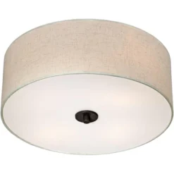 Regency Hill Sylvan Modern Ceiling Light Flush Mount Fixture 18" Wide Bronze 4-Light Oatmeal Fabric Drum Shade For Bedroom Kitchen Living Room Hallway 15 Regency Hill Sylvan Modern Ceiling Light Flush Mount Fixture 18" Wide Bronze 4-Light Oatmeal Fabric Drum Shade For Bedroom Kitchen Living Room Hallway -Home Decor Shop GUEST 1bf6bae6 4765 445b 83cd f99512a5698e