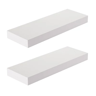 Sorbus Rustic Wood Coastal Beach Style Hanging Rectangle Wall Shelves 10 Sorbus Rustic Wood Coastal Beach Style Hanging Rectangle Wall Shelves - Image 8