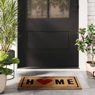 Home With The Heart Typography Doormat 1'6"x2'6" - Room Essentials™ 3 Home With The Heart Typography Doormat 1'6"x2'6" - Room Essentials™