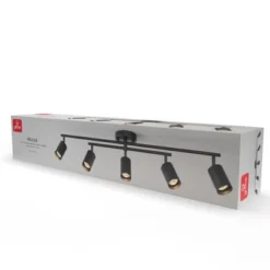 5-Light Matte Black Track Lighting With Center Swivel Bar With Pivoting Shades - Globe Electric 12 5-Light Matte Black Track Lighting With Center Swivel Bar With Pivoting Shades - Globe Electric -Home Decor Shop GUEST 1c463289 ea57 4fbc b250 c85fa14c0951