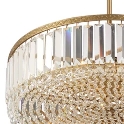 Stiffel Soft Gold Drum Pendant Chandelier 20 1/4" Wide Modern Clear Crystal 5-Light Fixture For Dining Room House Foyer Entryway 10 Stiffel Soft Gold Drum Pendant Chandelier 20 1/4" Wide Modern Clear Crystal 5-Light Fixture For Dining Room House Foyer Entryway -Home Decor Shop GUEST 1c4f0c97 264a 45e3 87c0 d30804a1a18c
