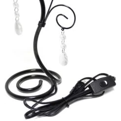 19" Contemporary Metal Winding Ivy Table Desk Lamp With Brown Fabric Shade - Creekwood Home -Home Decor Shop GUEST 1d07c313 fc51 4620 ba1b f88d0e696aee