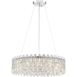 Possini Euro Design Alyssa Chrome Drum Chandelier 23 1/2" Wide Modern Crystal 12-Light LED Fixture For Dining Room Kitchen Island Entryway Bedroom 13 Possini Euro Design Alyssa Chrome Drum Chandelier 23 1/2" Wide Modern Crystal 12-Light LED Fixture For Dining Room Kitchen Island Entryway Bedroom -Home Decor Shop GUEST 1d923792 2dc9 400e 8e5a ca6aed56b7b0