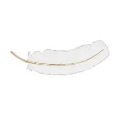 Polystone Bird Feather Wall Decor White - CosmoLiving By Cosmopolitan -Home Decor Shop GUEST 1eaa04e5 e90f 427b a087 3b69814a7068