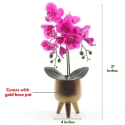 Forever Leaf Artificial Purple Orchid Plant For Decoration In Vase, Indoor Artificial Plant For Home Decor -Home Decor Shop GUEST 1ede3182 2571 4519 aaf8 37f618292a13