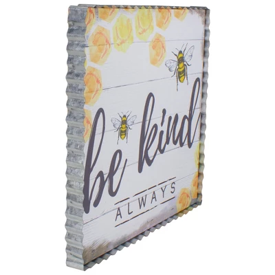 Northlight Metal Framed "Be Kind Always" Bumble Bee Decorative Canvas Wall Art 12" 4 Northlight Metal Framed "Be Kind Always" Bumble Bee Decorative Canvas Wall Art 12" - Image 2