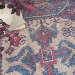 Nicole Curtis Machine Washable Bordered Southwestern Indoor Rug -Home Decor Shop GUEST 1f792e2d 01a3 47c3 b626 1fbe915c0fbd