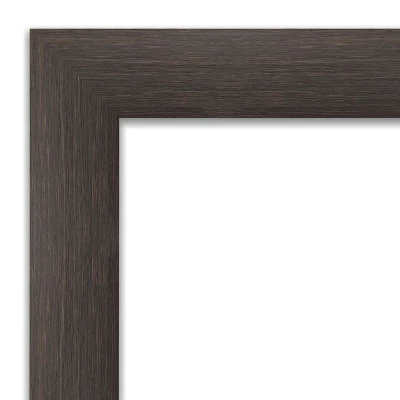 Hardwood Non-Beveled Wood Bathroom Wall Mirror 4 Hardwood Non-Beveled Wood Bathroom Wall Mirror - Image 2