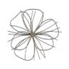 Hastings Home Metallic Wire Layered Flower Hanging Accent Art - Silver/Gold