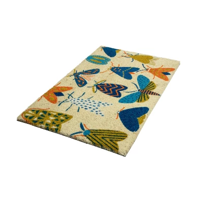 1'4" X 2'4" Moths Indoor/Outdoor Coir Doormat - Entryways 3 1'4" X 2'4" Moths Indoor/Outdoor Coir Doormat - Entryways