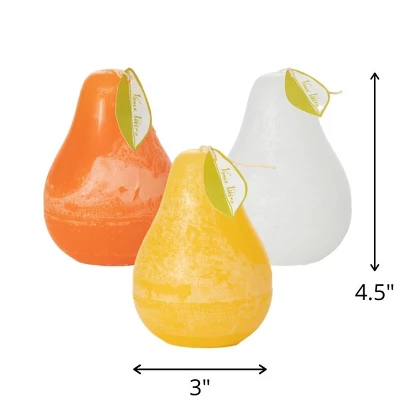 Sunny Pear Candles Kit - Set Of 3 4 Sunny Pear Candles Kit - Set Of 3 - Image 2