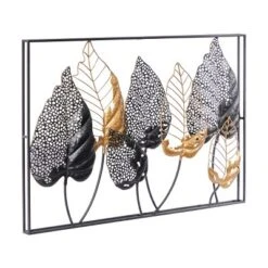 Metal Leaf Tall Cut-Out Wall Decor With Intricate Laser Cut Designs Black - Olivia & May -Home Decor Shop GUEST 2275c9c2 9b42 43e5 9409 cbd569f8af2c