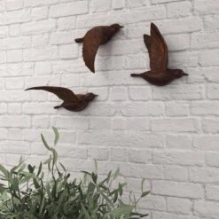 Set Of 3 Metallic Flying Bird Sculptures Wall Decor - Olivia & May -Home Decor Shop GUEST 23239411 7eb7 4640 beab 29e827ff51a7