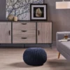 Abena Modern Knitted Cotton Round Pouf - Christopher Knight Home -Home Decor Shop GUEST 23c81f29 698e 415f 8015 ef0818fd50e3