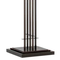 Franklin Iron Works Metro Mission Rustic Torchiere Floor Lamp With Side Lights 71" Tall Bronze Champagne Glass For Living Room Reading Bedroom Office -Home Decor Shop GUEST 24eabd52 fcc7 443c 93db 45e047187ee8