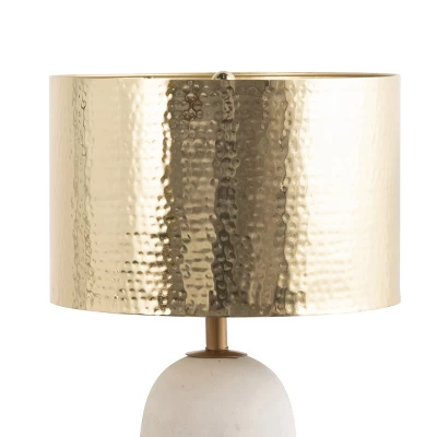 NuLOOM Monroe Concrete & Iron 25" Table Lamp Lighting - Brass 25" H X 14" W X 14" D 7 NuLOOM Monroe Concrete & Iron 25" Table Lamp Lighting - Brass 25" H X 14" W X 14" D - Image 5