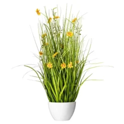 Vickerman Artificial Yellow Potted Artificial Cosmos And Grass 11 Vickerman Artificial Yellow Potted Artificial Cosmos And Grass -Home Decor Shop GUEST 26a1438c 24dd 4245 b40a da73eaec3454