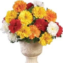 Collections Etc Artificial Multicolor Zinnia Bushes Stakes - Set Of 3 14 Collections Etc Artificial Multicolor Zinnia Bushes Stakes - Set Of 3 -Home Decor Shop GUEST 28310aa0 1433 4015 b129 4072bb2cd734