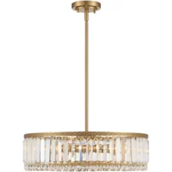 Stiffel Soft Gold Drum Pendant Chandelier 20 1/4" Wide Modern Clear Crystal 5-Light Fixture For Dining Room House Foyer Entryway 13 Stiffel Soft Gold Drum Pendant Chandelier 20 1/4" Wide Modern Clear Crystal 5-Light Fixture For Dining Room House Foyer Entryway -Home Decor Shop GUEST 28ed8053 3695 488b a5b7 82a6d9815987
