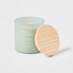 Glass Jar Aloe And Bergamot Candle Green - Threshold™ -Home Decor Shop GUEST 29e61cdc 95e6 4cf3 b5fb 0c7370f56987