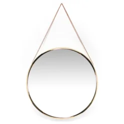 17.5" Franc Round Hanging Wall Mirror With Metal Chain - Infinity Instruments -Home Decor Shop GUEST 29fc7399 b349 4fc8 ade1 137d3e183162