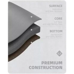 J&V TEXTILES 20" X 55" Oversized Cushioned Anti-Fatigue Kitchen Runner Mat (Home Sweet Home) -Home Decor Shop GUEST 2a28b49c 2825 4356 91cf 18b8e3870c8b