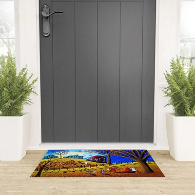 Renie Britenbucher Halloween Looped Vinyl Welcome Mat - Society6 3 Renie Britenbucher Halloween Looped Vinyl Welcome Mat - Society6
