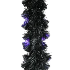 National Tree Company 9 Ft. Black Fiber Optic Garland With Purple And Orange Lights -Home Decor Shop GUEST 2ac856af 0215 419b 82b9 0def8892655c