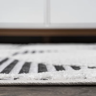 Jazz High-Low Pile Art Deco Geometric Indoor/Outdoor Area Rug - JONATHAN Y 7 Jazz High-Low Pile Art Deco Geometric Indoor/Outdoor Area Rug - JONATHAN Y - Image 5