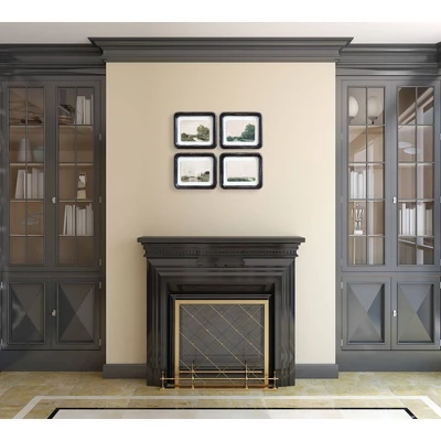 8.25" X 7" (Set Of 4) Designs Floating Landscape Wood Framed Decorative Wall Art White - Storied Home 3 8.25" X 7" (Set Of 4) Designs Floating Landscape Wood Framed Decorative Wall Art White - Storied Home