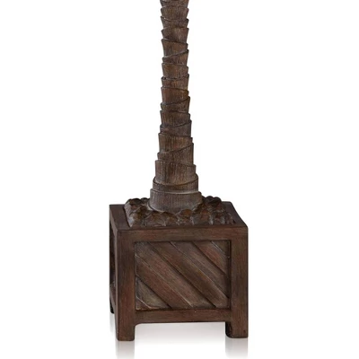 Coastal Palm Traditional Moulded Table Lamp Brown - StyleCraft 4 Coastal Palm Traditional Moulded Table Lamp Brown - StyleCraft - Image 2