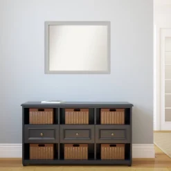 31" X 25" Non-Beveled Low Luster Silver Wood Wall Mirror - Amanti Art 13 31" X 25" Non-Beveled Low Luster Silver Wood Wall Mirror - Amanti Art -Home Decor Shop GUEST 2c62c779 9232 48dc 9169 39f0ee1a7dfb