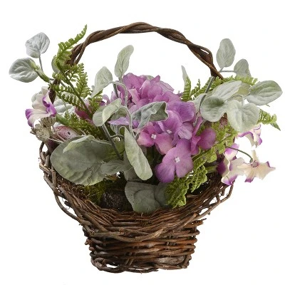 National Tree Company 16" Spring Decorated Basket 6 National Tree Company 16" Spring Decorated Basket - Image 4