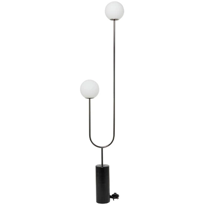 2-Light 73" X 16" Marble Orb Floor Lamp With Marble Base - Olivia & May 9 2-Light 73" X 16" Marble Orb Floor Lamp With Marble Base - Olivia & May - Image 7