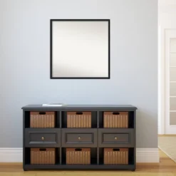 27" X 27" Non-Beveled Lucie Black Wood Wall Mirror - Amanti Art 16 27" X 27" Non-Beveled Lucie Black Wood Wall Mirror - Amanti Art -Home Decor Shop GUEST 2dc6e0e3 a2db 4de6 a687 494b8f5be420