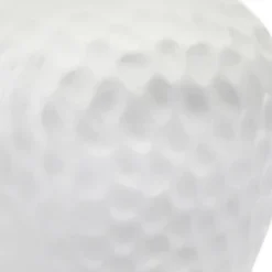 20.08" Traditional Ceramic Texture Imprint Winding Table Desk Lamp With Matching Fabric Shade White - Creekwood Home -Home Decor Shop GUEST 2de1b959 f1cd 47b5 877b f258998a743a