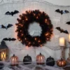 Northlight Pre-Lit Black Noble Spruce Artificial Halloween Wreath, 24-Inch, Orange Lights 1 Northlight Pre-Lit Black Noble Spruce Artificial Halloween Wreath, 24-Inch, Orange Lights -Home Decor Shop GUEST 2f3e1541 ad34 47dc a479 02060bfe4e58
