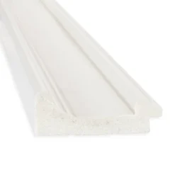 34" X 28" Non-Beveled Ridge White Wall Mirror - Amanti Art