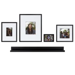 5pc Gallery Frame/Shelf Box Set Black - Kate & Laurel All Things Decor -Home Decor Shop GUEST 3036bcb5 7ccb 4537 a992 8aff966fc8be
