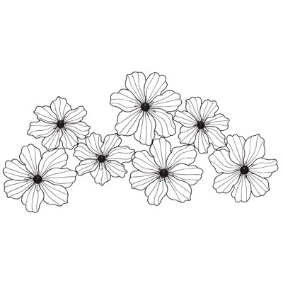 Metal Floral Wire Wall Decor Black - CosmoLiving By Cosmopolitan 13 Metal Floral Wire Wall Decor Black - CosmoLiving By Cosmopolitan - Image 11