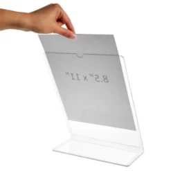Juvale 6 Pack Acrylic Sign Holders 8.5 X 11, Table Top Plastic Display Stand For Menu, Flyer, Document, Paper, Clear Slant Back Vertical Photo Frame 13 Juvale 6 Pack Acrylic Sign Holders 8.5 X 11, Table Top Plastic Display Stand For Menu, Flyer, Document, Paper, Clear Slant Back Vertical Photo Frame -Home Decor Shop GUEST 312300b0 427e 4f98 8d47 5067fc8f5d2c