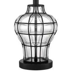 360 Lighting Hudson Rustic Accent Table Lamps 23" High Set Of 2 Bronze Clear Glass USB Charging Port Drum Shade For Bedroom Living Room Bedside Desk 13 360 Lighting Hudson Rustic Accent Table Lamps 23" High Set Of 2 Bronze Clear Glass USB Charging Port Drum Shade For Bedroom Living Room Bedside Desk -Home Decor Shop GUEST 312e4b7c fc30 4eb3 8d4b a049ee9e72cb