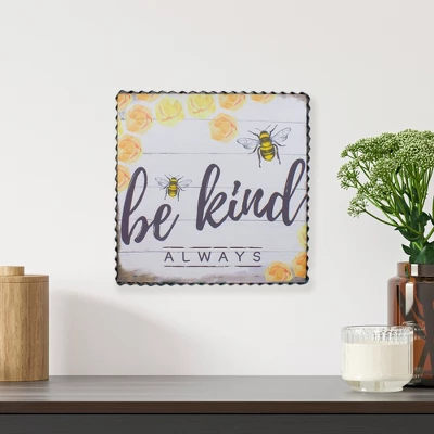 Northlight Metal Framed "Be Kind Always" Bumble Bee Decorative Canvas Wall Art 12" 3 Northlight Metal Framed "Be Kind Always" Bumble Bee Decorative Canvas Wall Art 12"