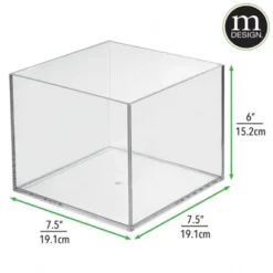 MDesign Plastic Storage Desk Organizer Bin For Home, Office - 3 Pack, Clear 11 MDesign Plastic Storage Desk Organizer Bin For Home, Office - 3 Pack, Clear -Home Decor Shop GUEST 329d3be1 e584 4cae 98c8 e65ff8de86a9