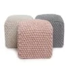BIRDROCK HOME Buds Pouf Foot Stool Ottoman - Dusty Rose -Home Decor Shop GUEST 32c7f2ef 4f0f 4741 bb22 6f250b12e7ee