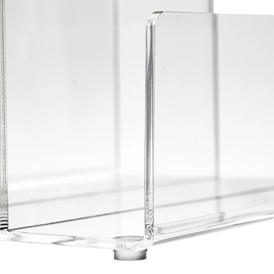 Juvale Clear Acrylic Folder Holder With 3 Sections For Paper Files, Documents, Envelopes, Desk Organizer For School And Office Supplies, 9x6.75 In 9 Juvale Clear Acrylic Folder Holder With 3 Sections For Paper Files, Documents, Envelopes, Desk Organizer For School And Office Supplies, 9x6.75 In - Image 7